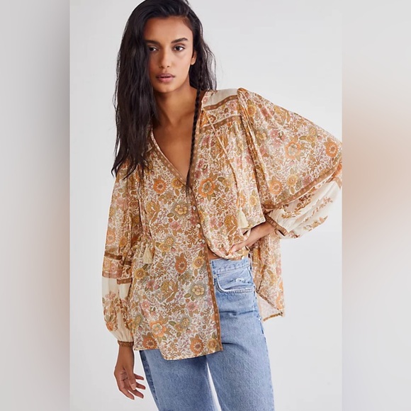 Spell Tops - Spell & The Gypsy Collective Juniper Blouse In Cream